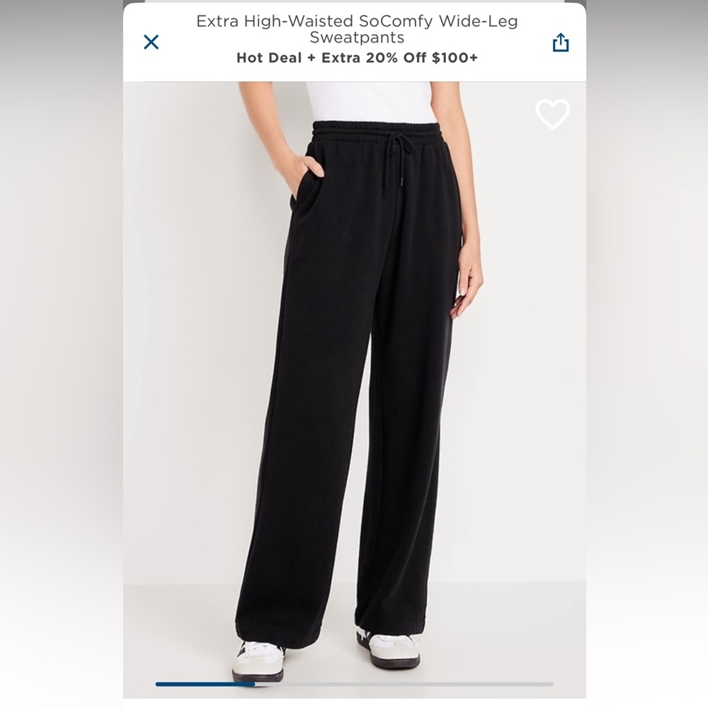 Womens’ Old Navy SoComfy High-Waisted Sweatpants - Size Large